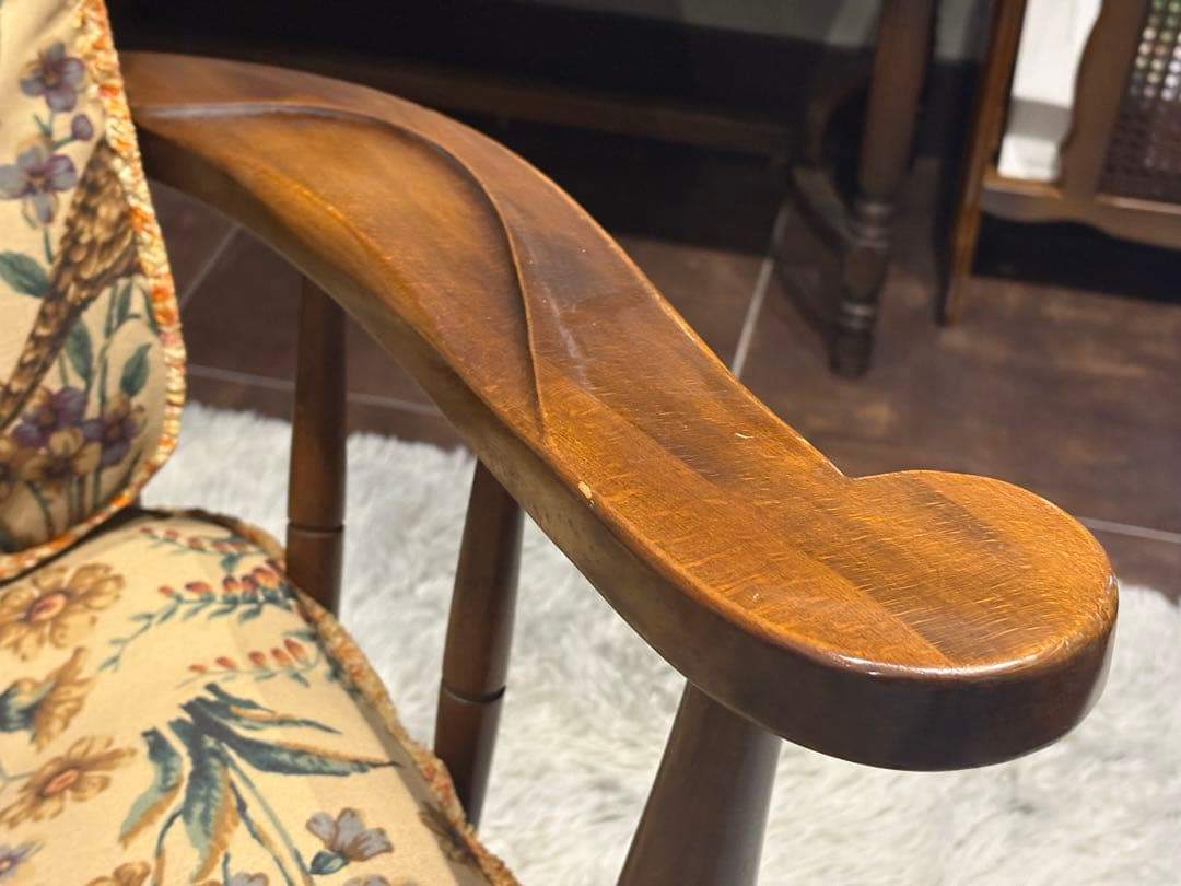 飛騨産業 キツツキマーク ロッキングチェア ダイニングチェア ビンテージ GZ