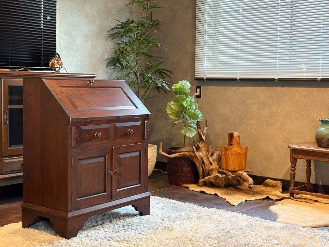 希少　松本民芸　ライティングビューロー　ライティングデスク ビンテージ　SH