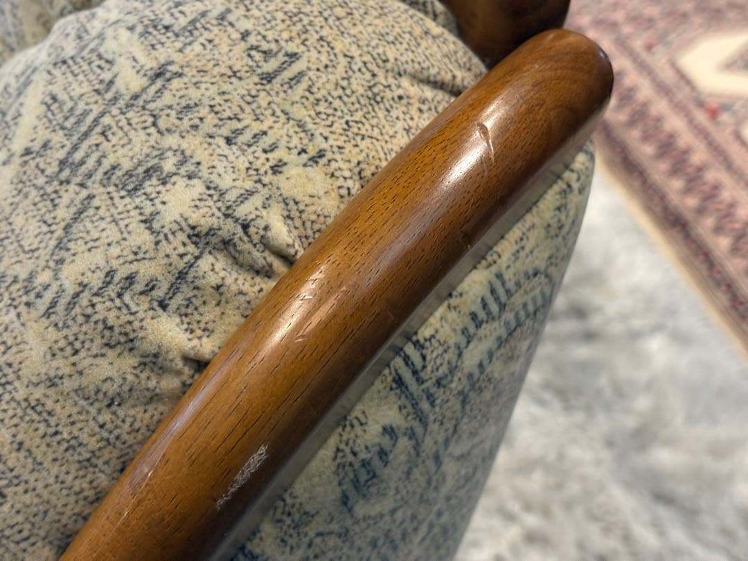 2人掛けソファ 2Pソファ ファブリック生地 アンティーク ビンテージ nZ