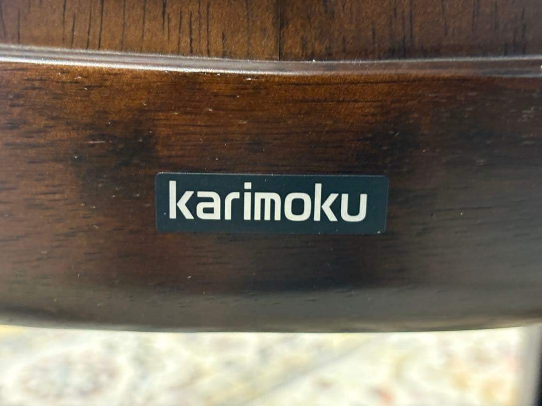 ①karimoku カリモク ダイニングチェア リビングチェア 合皮レザー YN