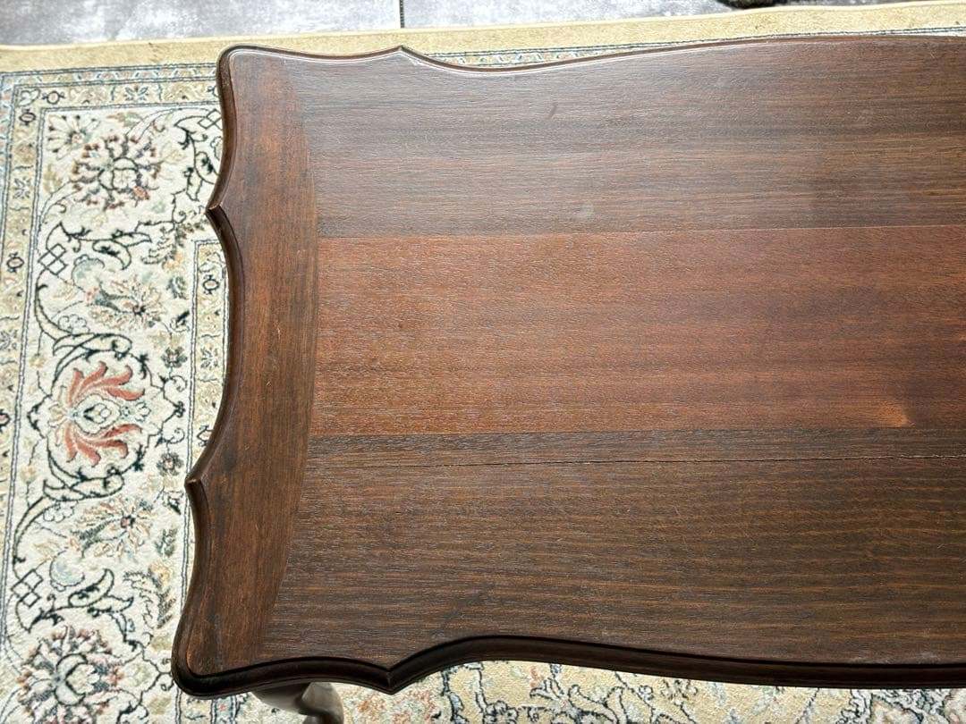 レトロ　ローテーブル　猫脚　クラシック　レトロ　センターテーブル　ビンテージ