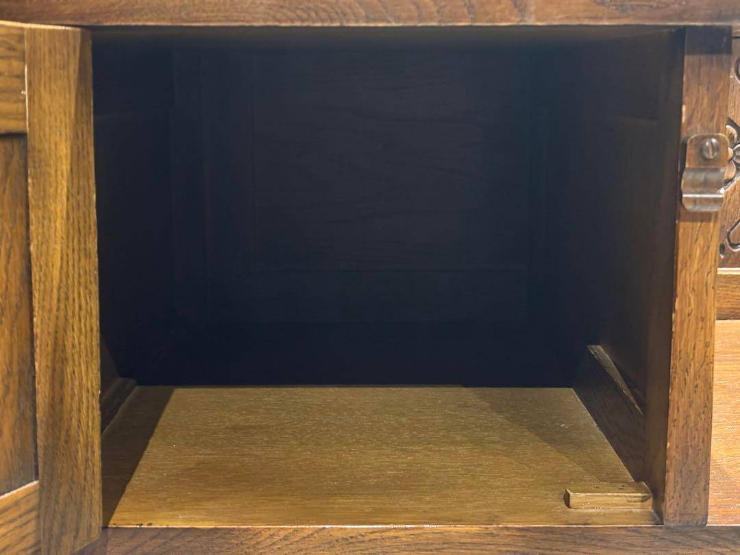 希少　英国　イギリス　テレフォンベンチ　ベンチ　オーク材　アンティーク SH