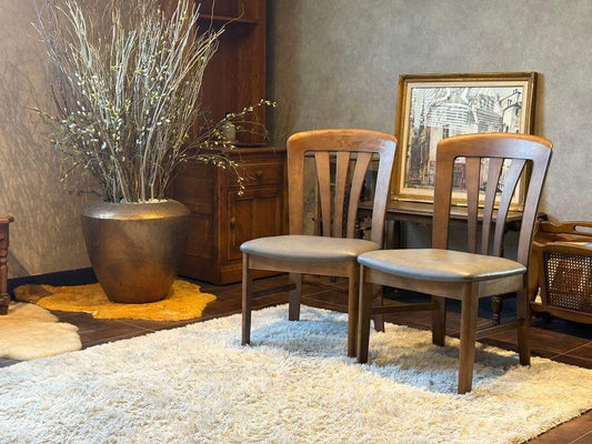 ②karimoku カリモク ダイニングチェア リビングチェア 合皮レザー IG