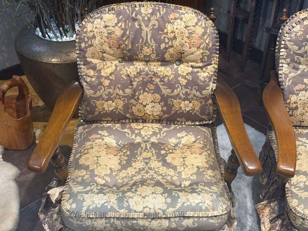 飛騨産業　キツツキ　アームチェア　アームソファ　オットマン　アンティーク　YZ