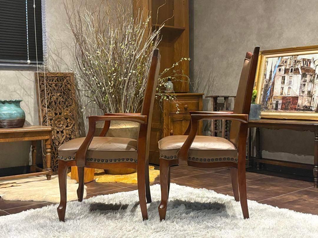 マルニ　maruni アームチェア　ビンテージ　鋲打　リベット　ハイバック　SK