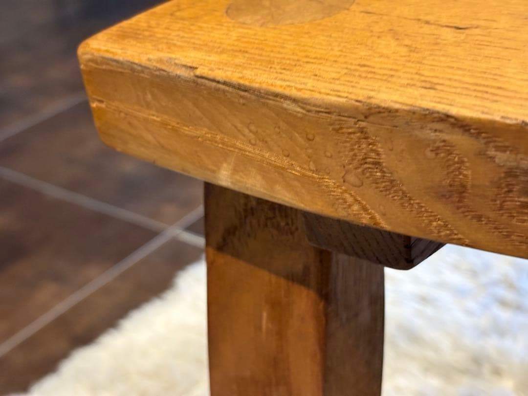 ① 希少　レトロ　無垢材　ヴィンテージ　カフェ　店舗什器　ハイバックチェア　nY