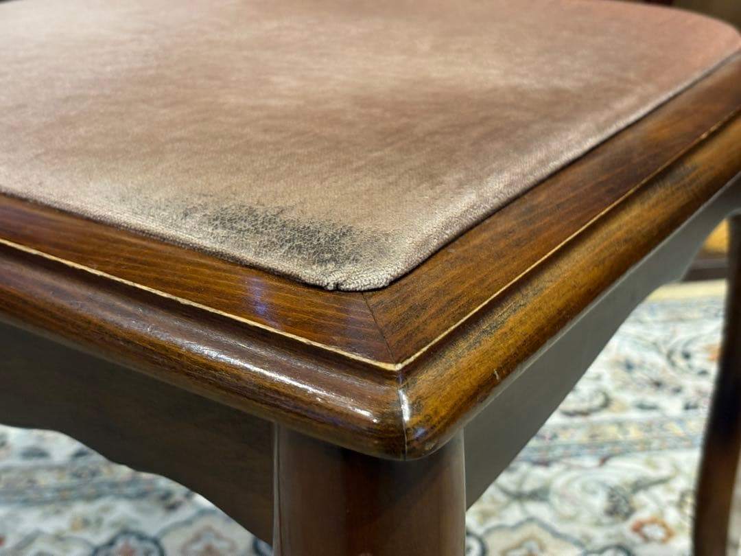 ②光製作所 ダイニングチェア リビングチェア 猫脚 アンティーク ビンテージ R