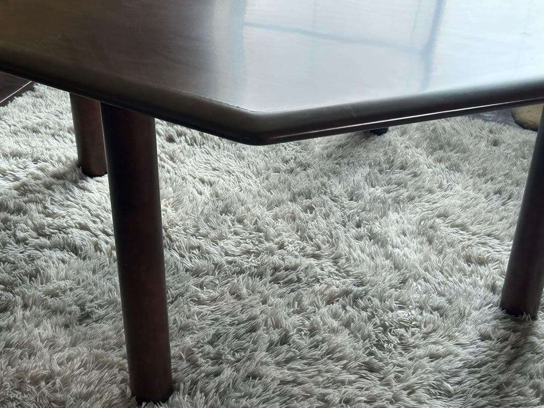 希少品　FUJI FUNITURE フジファニチア　レトロ　八角形テーブル