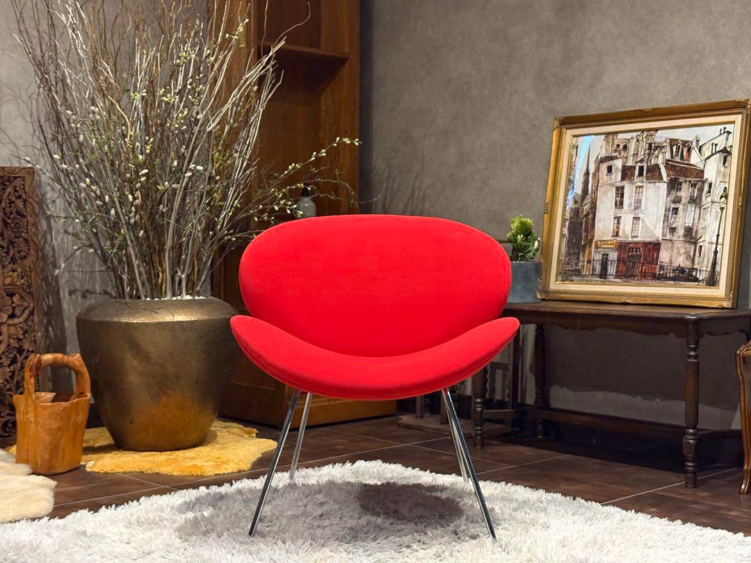 ピエールポーラン　オレンジスライスチェア　レッド　ミッドセンチュリー　YZ