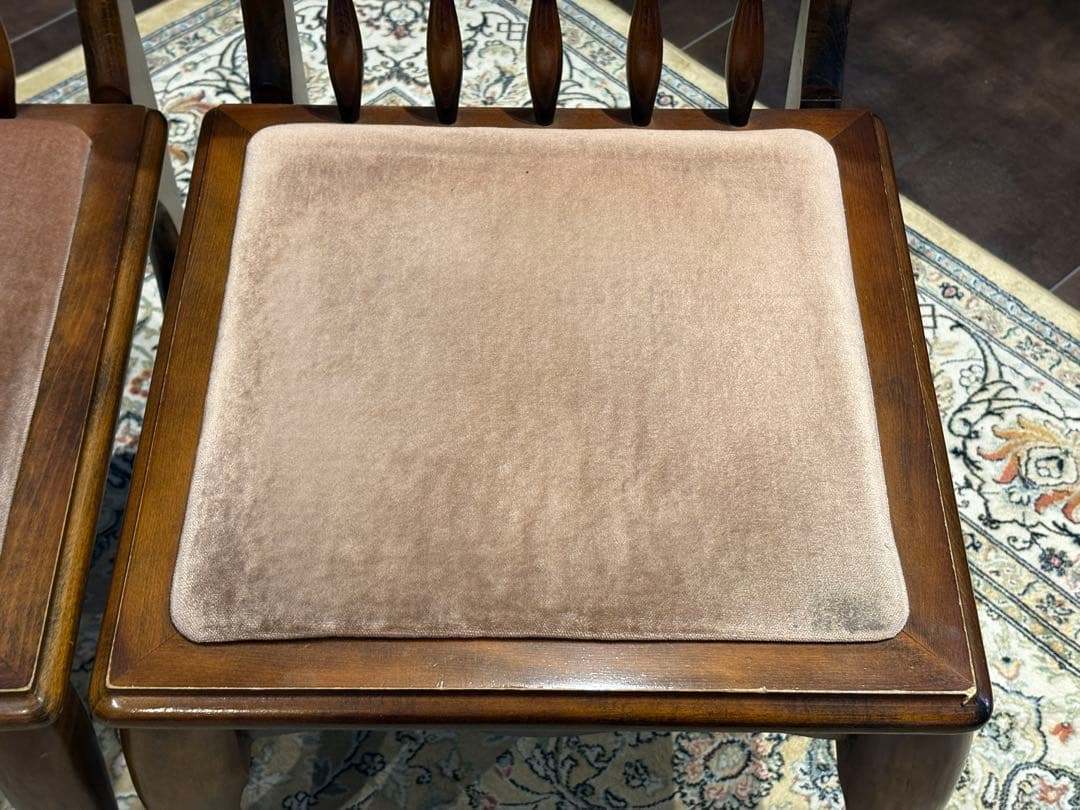 ②光製作所 ダイニングチェア リビングチェア 猫脚 アンティーク ビンテージ R