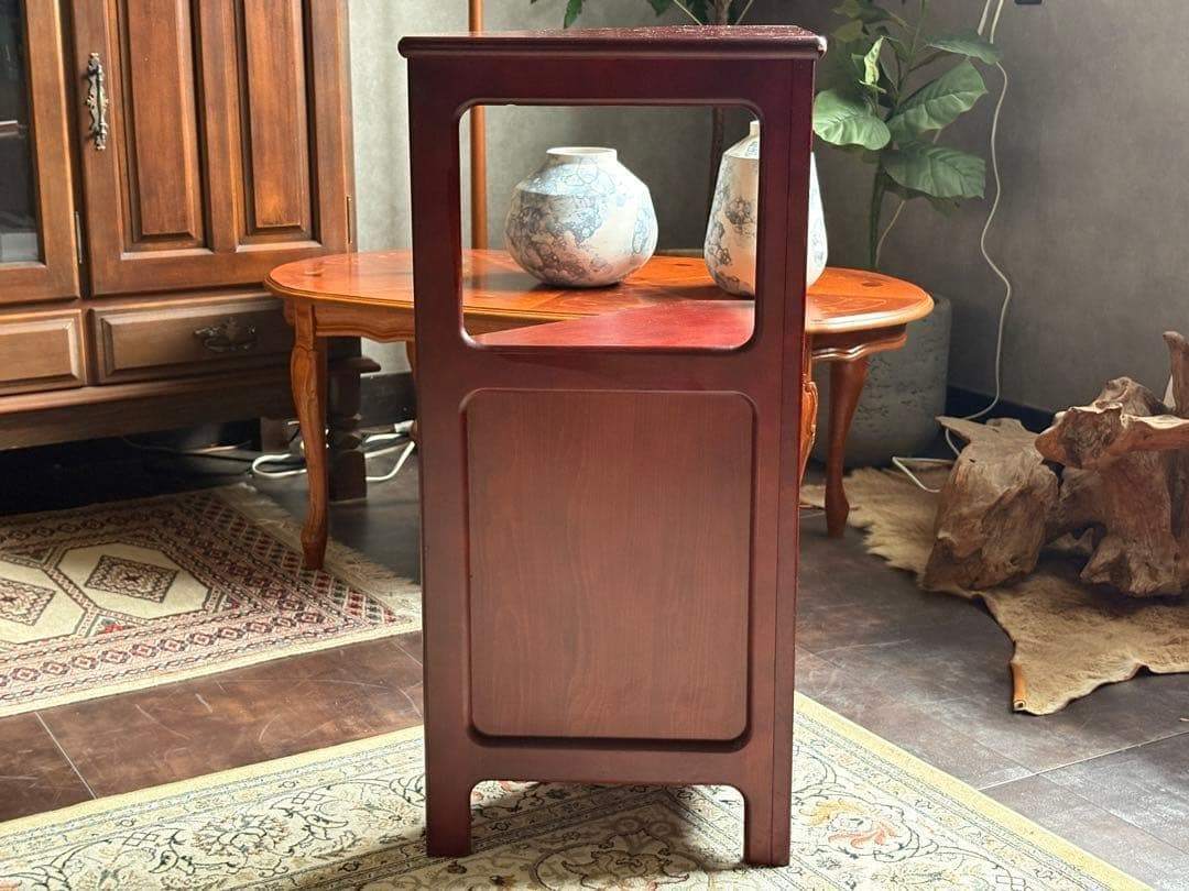 カリモク　Karimoku　コーナーラック　レトロ　コロニアル　ビンテージ