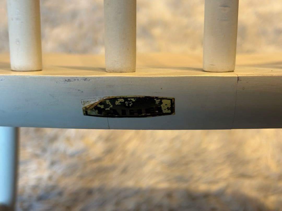 ①太平 ウィンザーチェア　ホワイト　ゴールドスミスチェア　2脚セット　IZ