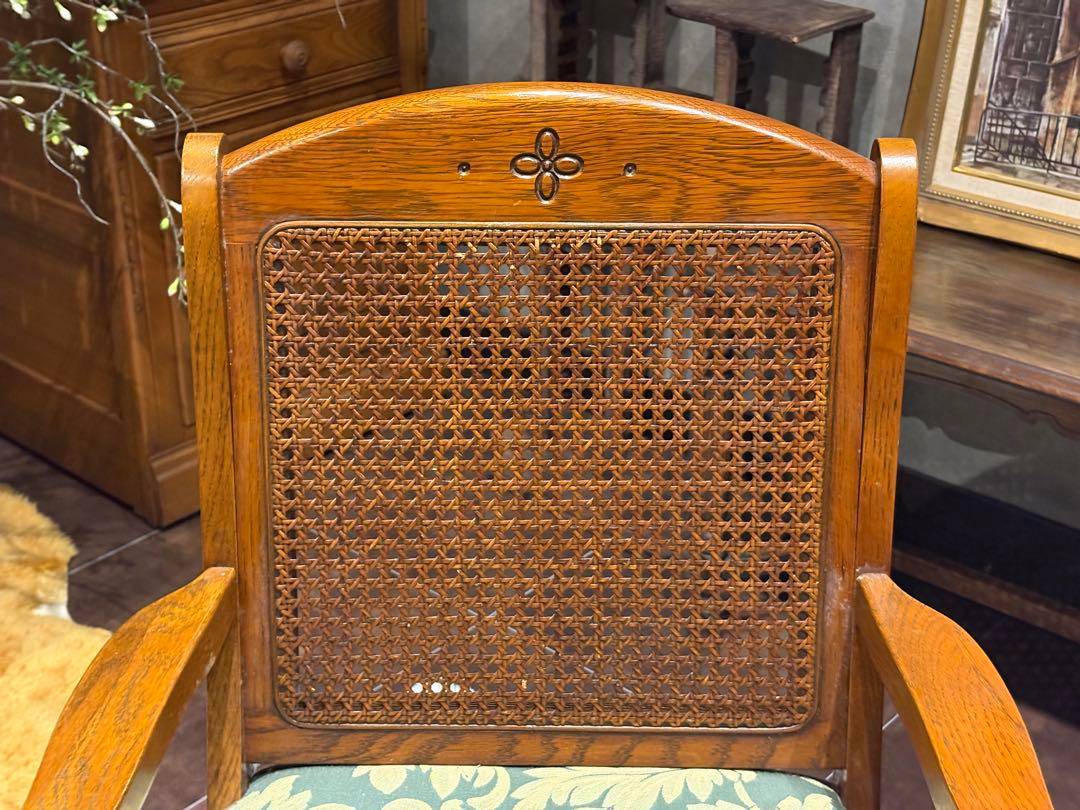 ダイニングチェア　アームチェア　三越ブルージュ　アンティーク　ビンテージ　nZ