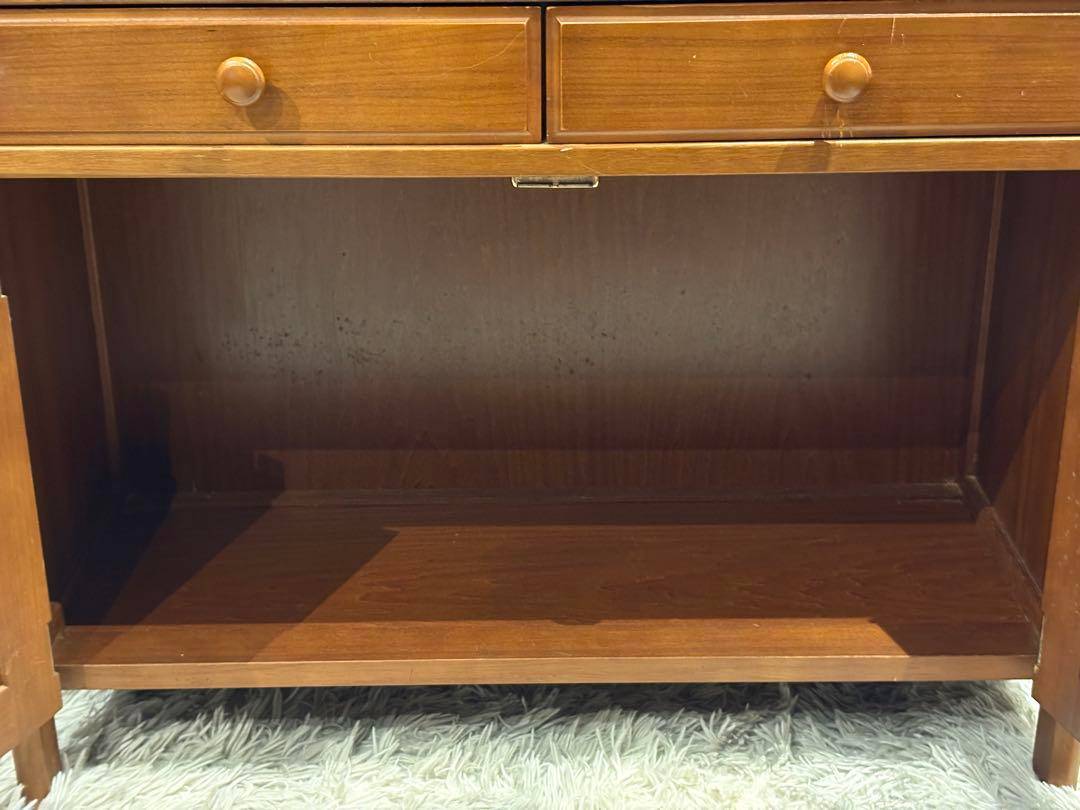 karimoku カリモク　キャビネット　電話台　収納　引き出し　ビンテージ