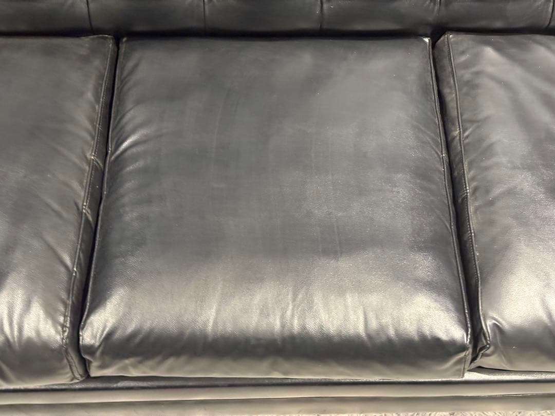 karimoku カリモク　3人掛けソファ　3Pソファ　ボタンダウン　本革　IZ