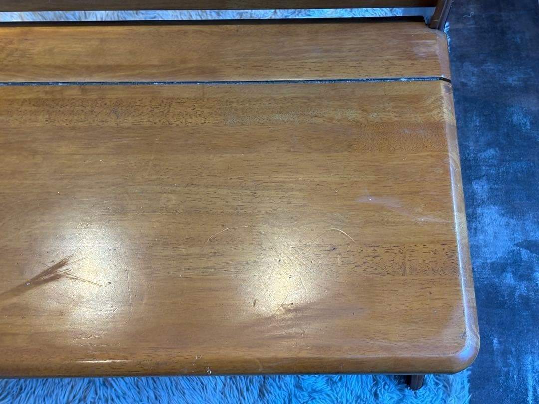 ヴィンテージ　カントリー　ベンチ　ウッドベンチ　収納ベンチ　2人用