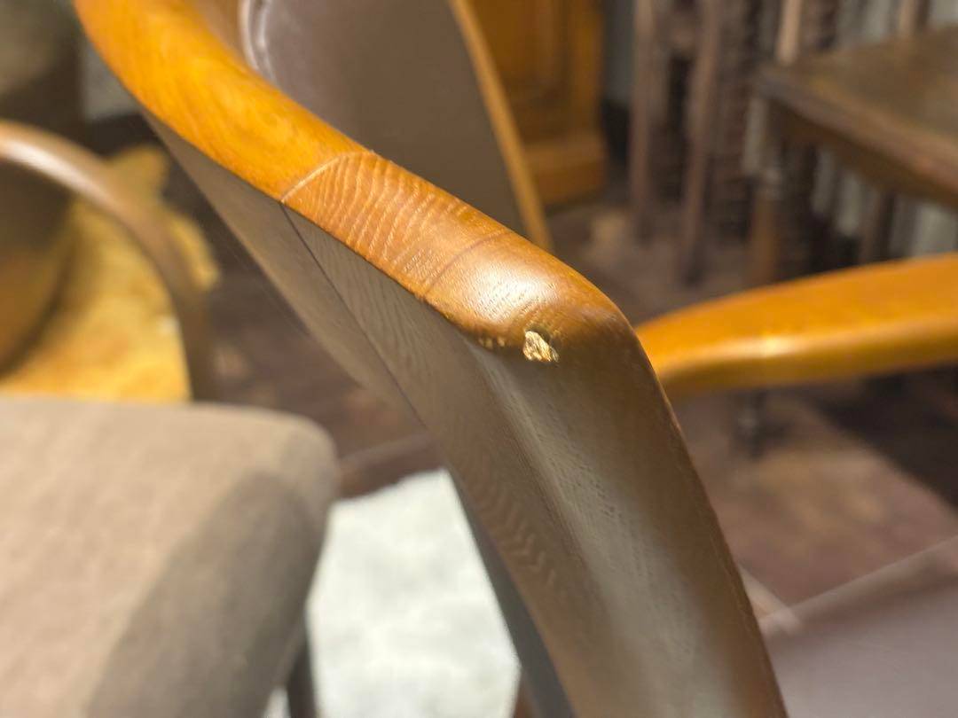 ダイニングチェア　リビングチェア　レザー　ファブリック　アンティーク　In