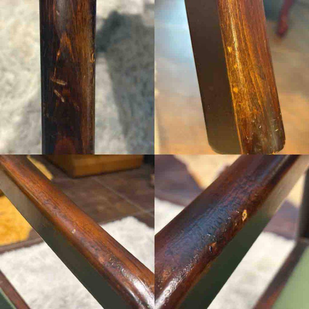 ①karimoku カリモク　アームチェア　ダイニングチェア　アンティーク　IZ