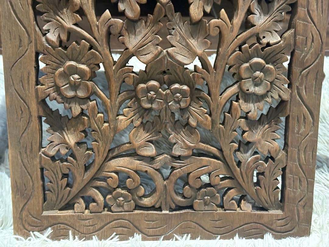 レリーフ　アート　木製　ウォールデコレーション　アンティーク　ヴィンテージ　nZ