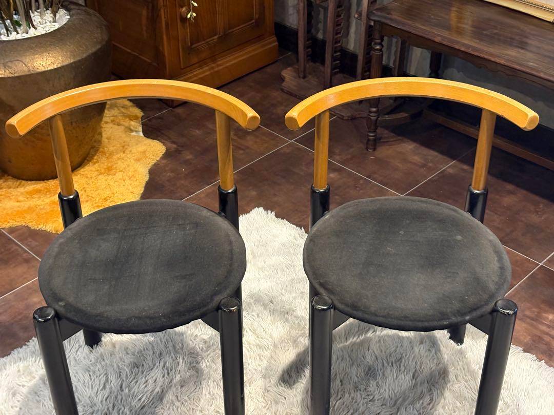 北欧　レトロ　ビンテージチェア　ラウンドチェア　4脚セット　nZ