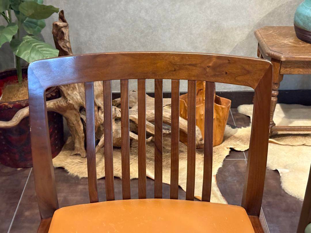 希少　飛騨産業　グリーンレザー　domani ドマーニ　スポークチェア　nG 飛騨産業