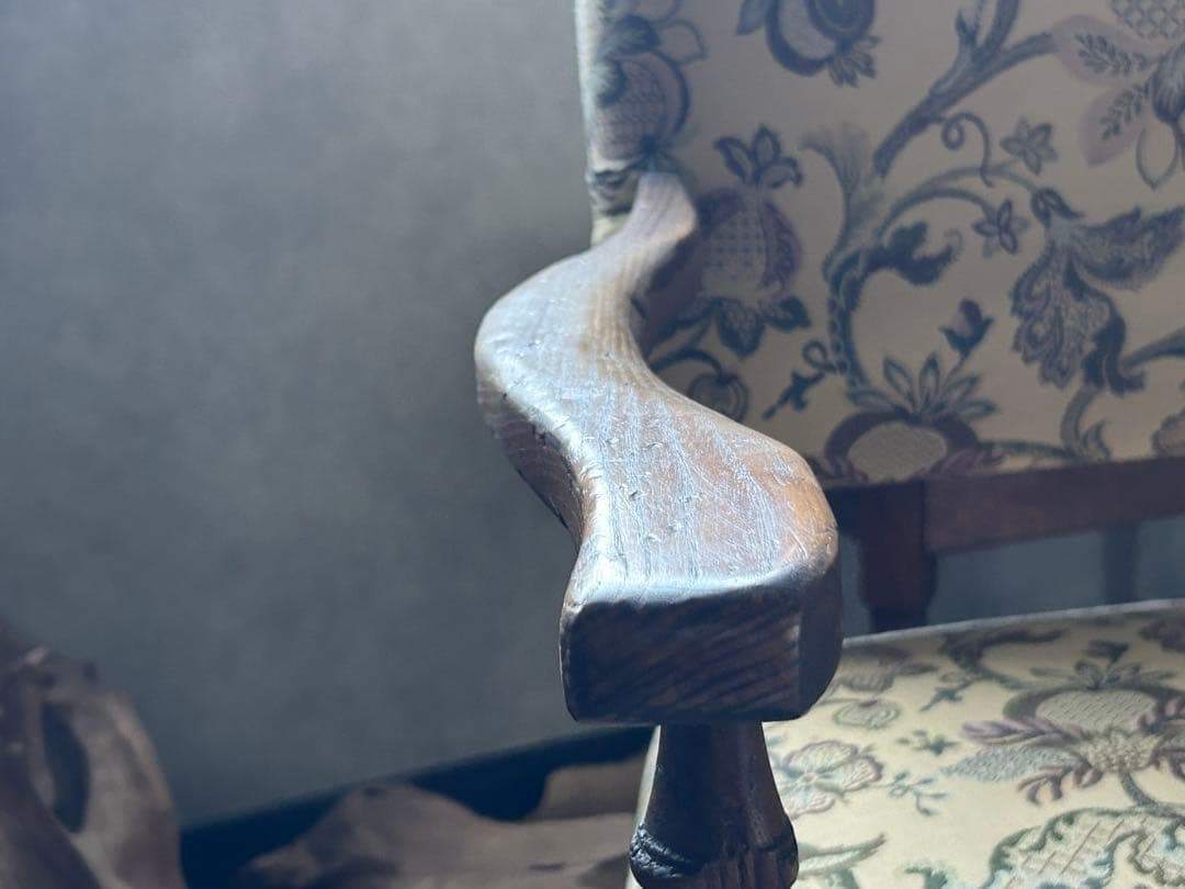 希少　イギリス　英国　アンティーク　ヴィンテージ　ハイバックチェア　SZ