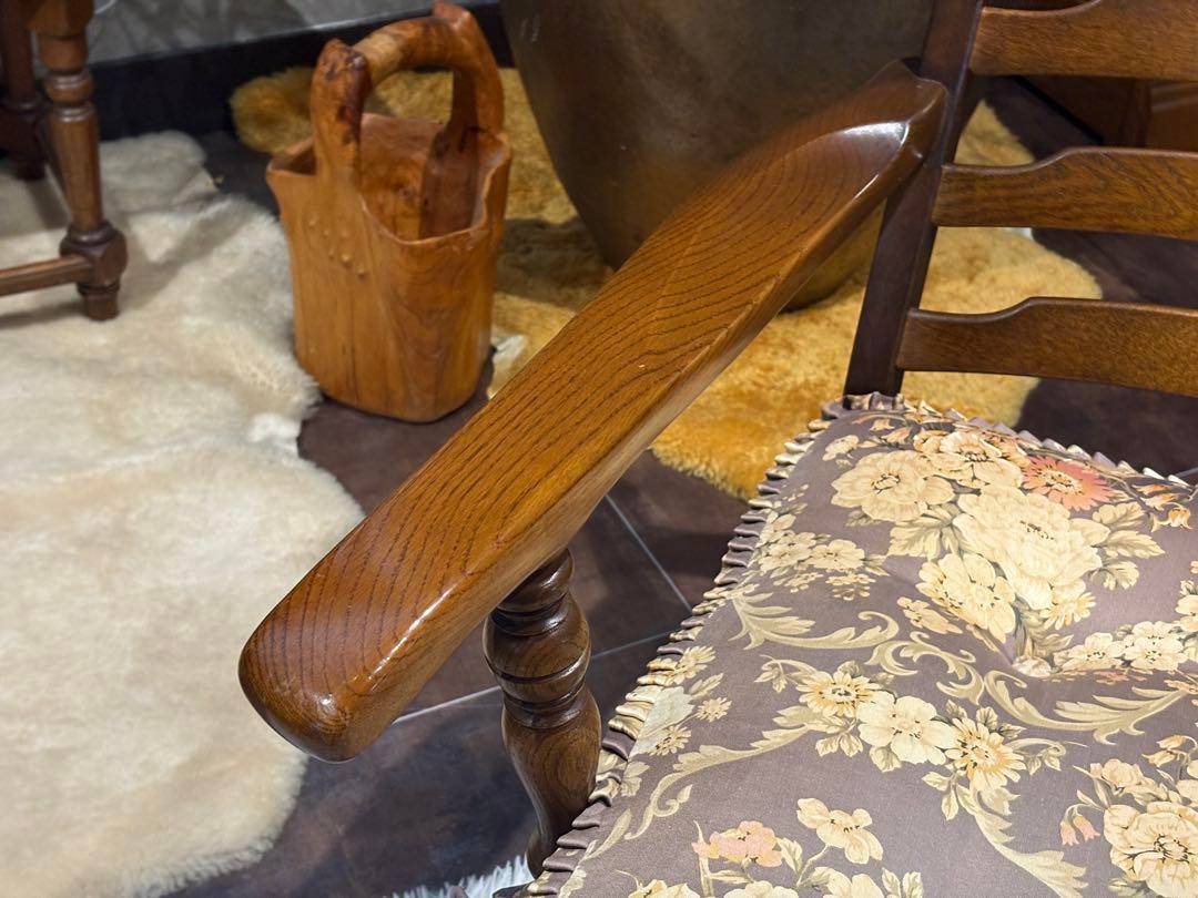 飛騨産業　キツツキ　2掛けソファ　アームチェア　アームソファ　アンティーク　nN