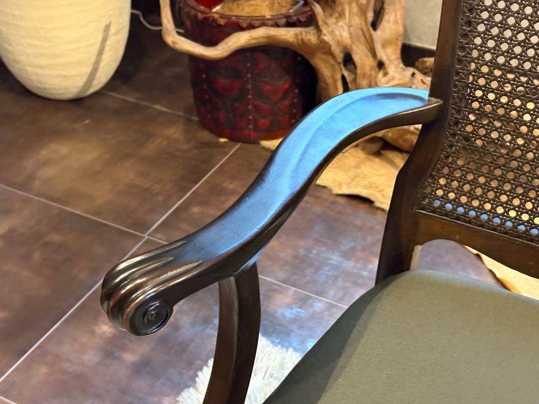 USビンテージ　アームチェア　猫脚　クラシカル　アメリカン　ブルックリン　洋風