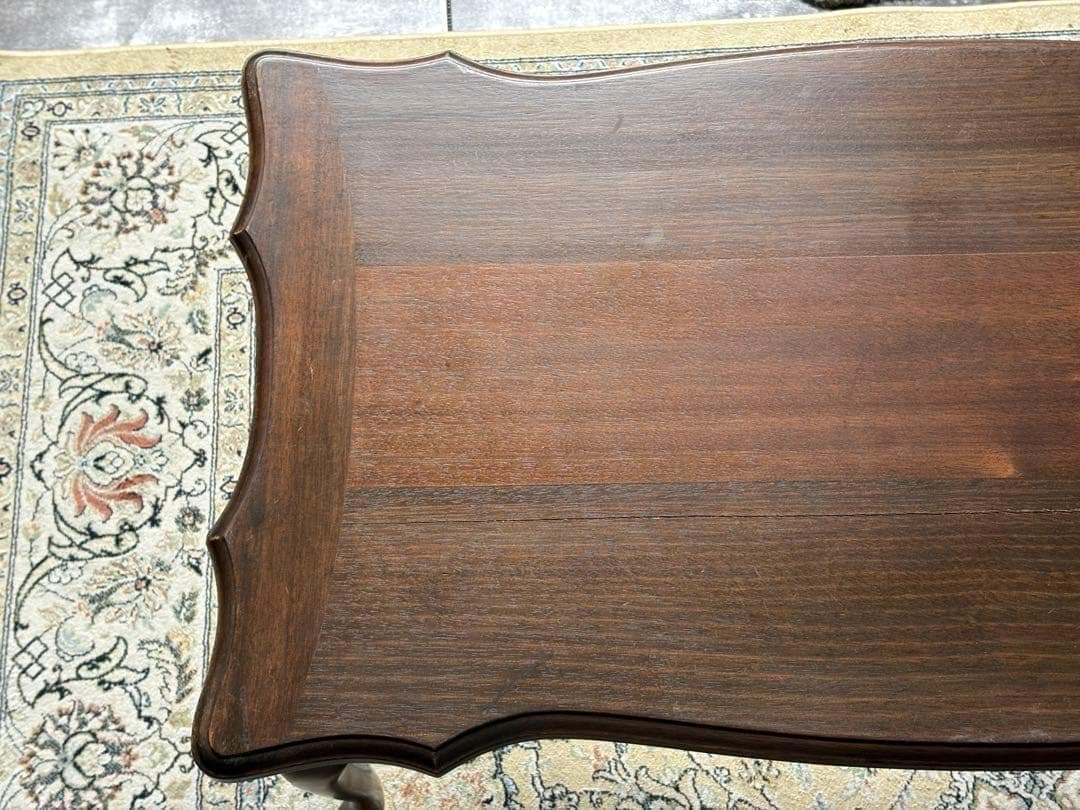 レトロ　ローテーブル　猫脚　クラシック　レトロ　センターテーブル　ビンテージ