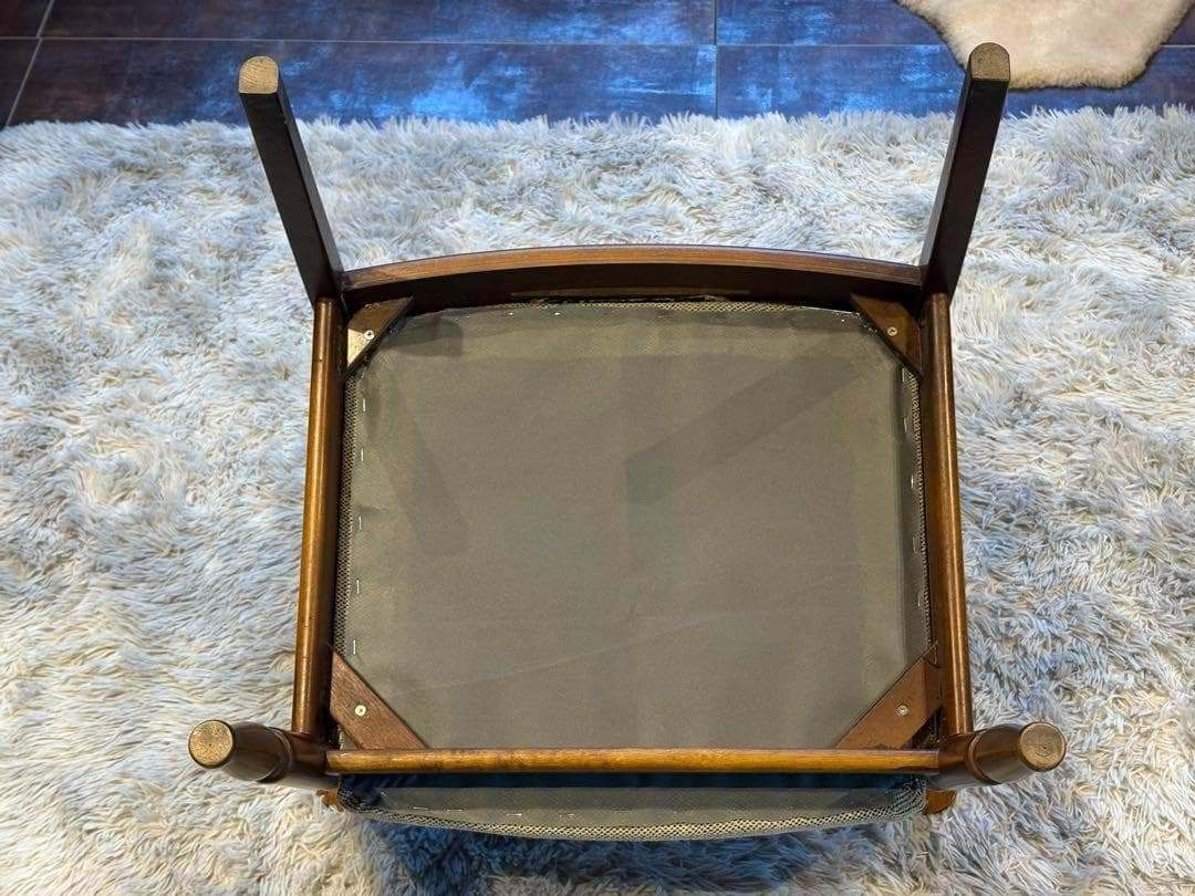 ①　リメイク品　尾州生地　ホワイト座面　カリモク　コロニアル　アームソファ　NI