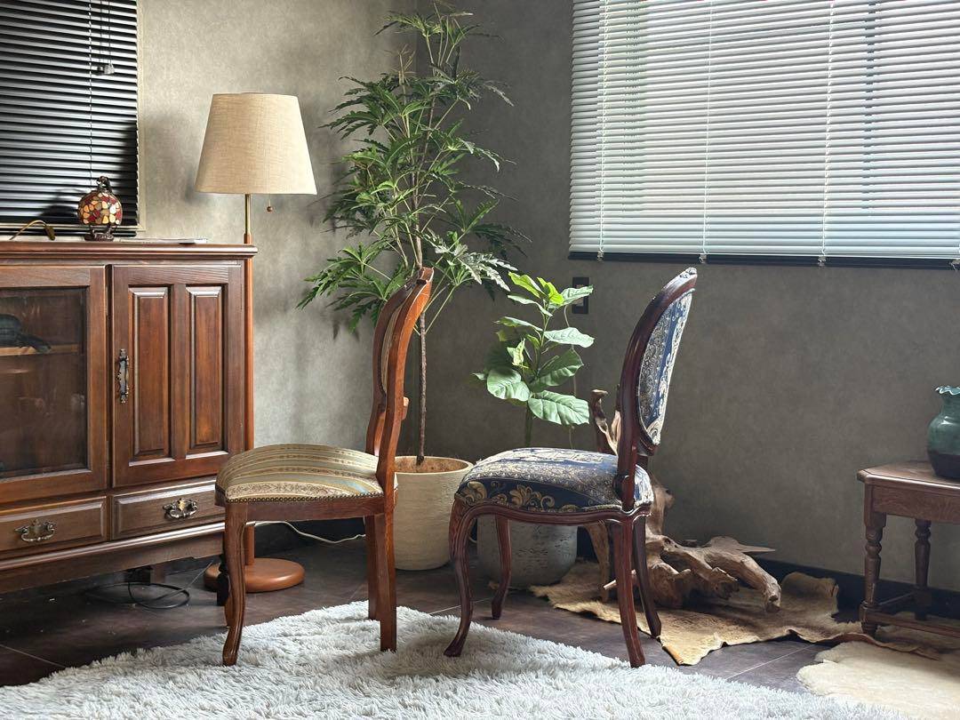 アンティーク　ヴィンテージ　猫脚　クラシック　ヨーロピアン　チェア 2脚 GZ