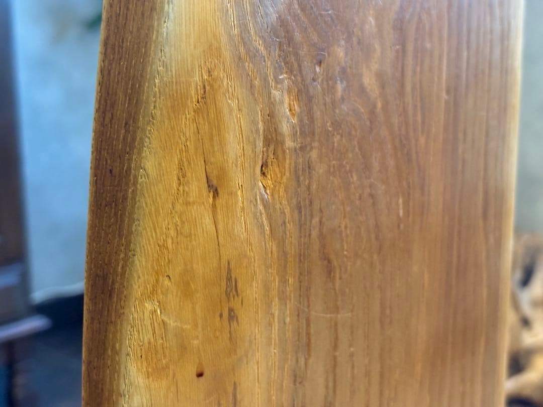 ③ 希少　レトロ　無垢材　ヴィンテージ　カフェ　店舗什器　ハイバックチェア　In