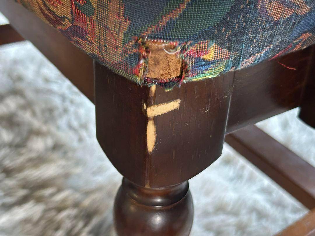 ①カリモク karimoku アームチェア　ヴィンテージチェア　2脚セット　GZ