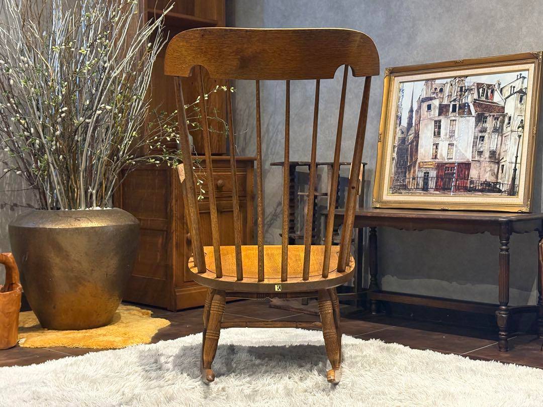 飛騨産業　キツツキマーク　ロッキングチェア　ヴィンテージ　アンティーク　SZ