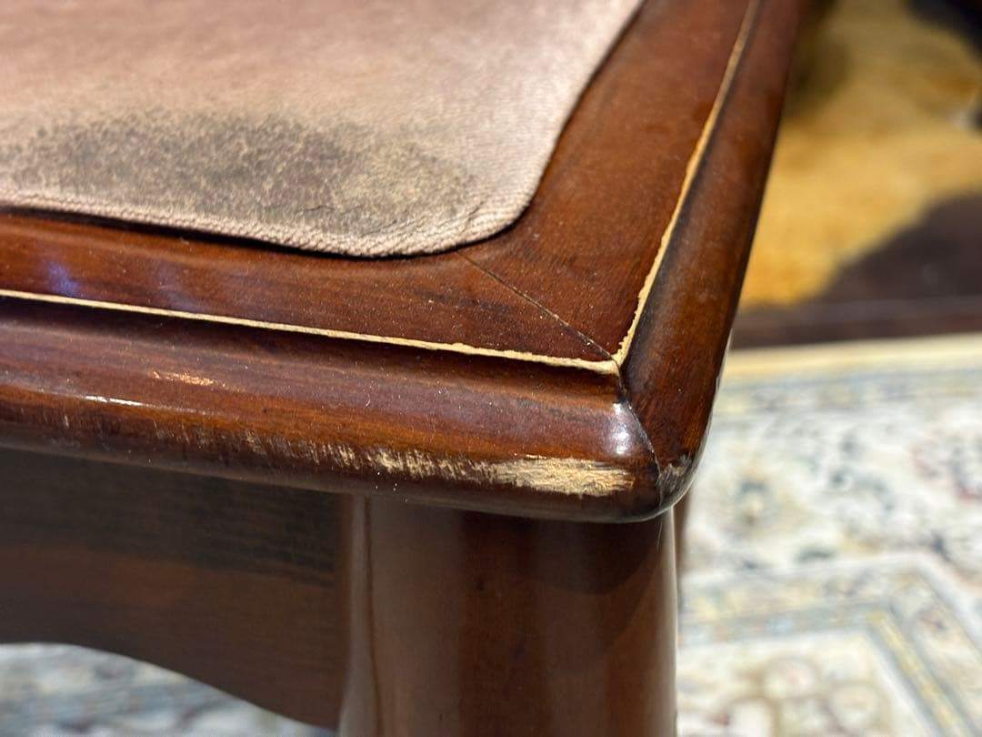 ①光製作所 ダイニングチェア リビングチェア 猫脚 アンティーク ビンテージ R