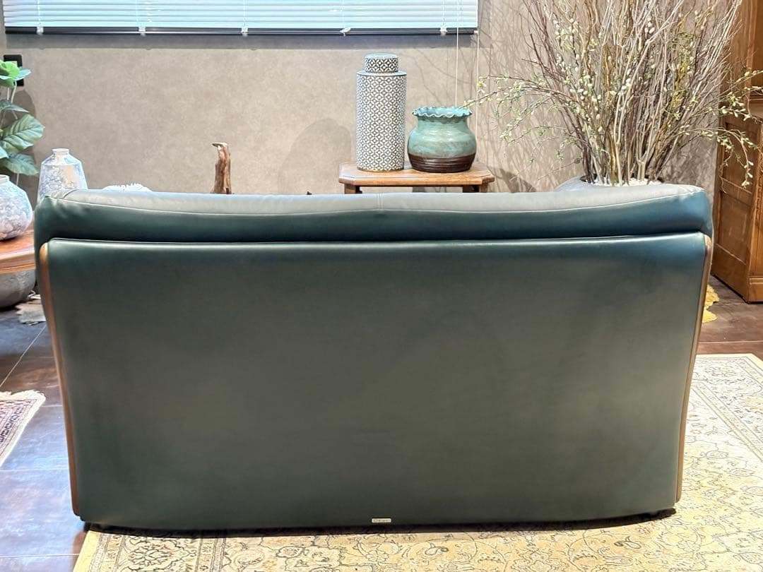 チターノ　chitano カリモク　2人掛ソファ　ボタンダウン　ビンテージ　nZ