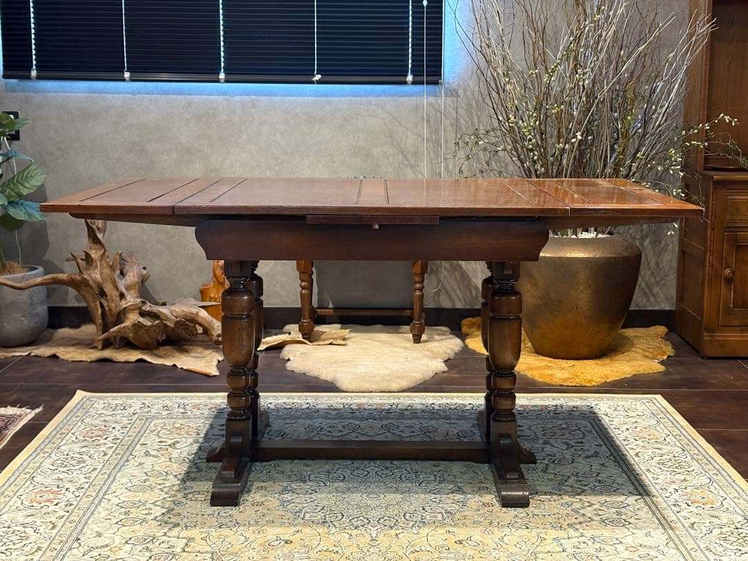 ロイズ・アンティークス ダイニングテーブル エクステンションテーブル