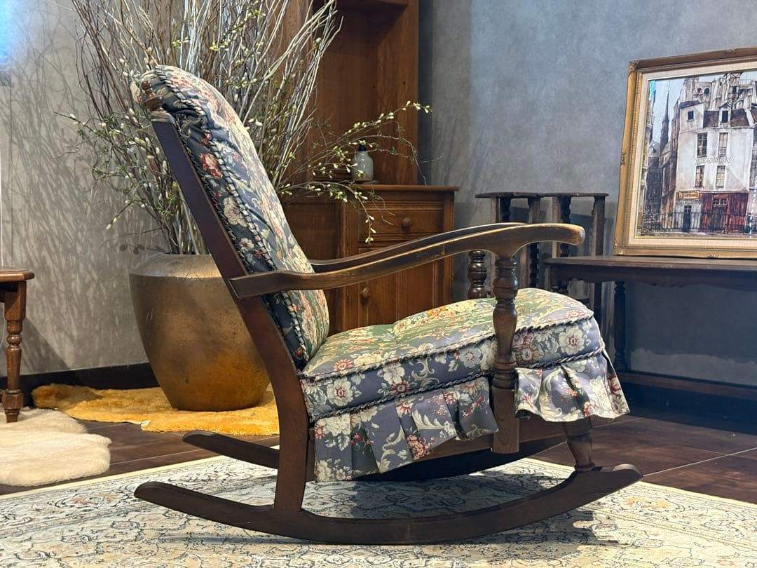 飛騨産業 キツツキマーク ロッキングチェア アンティーク ヴィンテージ YZ