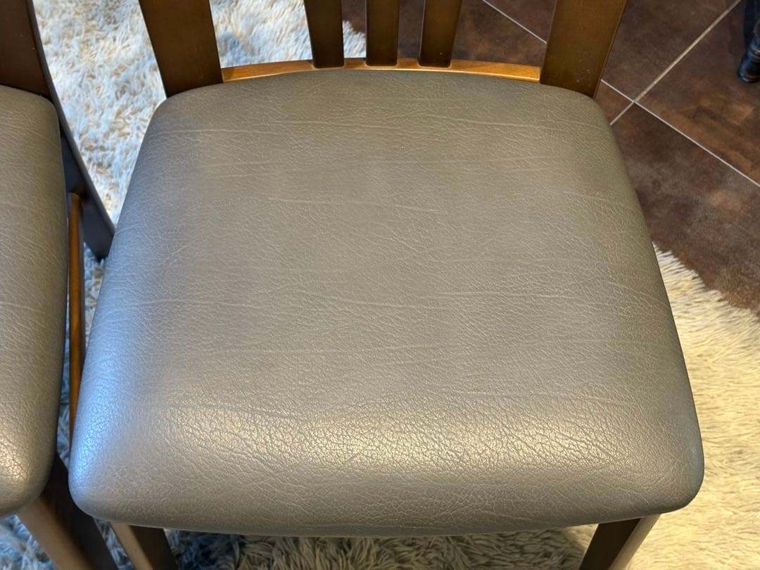 ①karimoku カリモク ダイニングチェア リビングチェア 合皮レザー IG