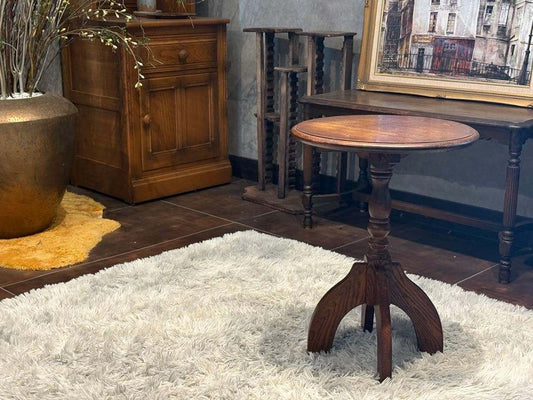 コーヒーテーブル サイドテーブル ナイトテーブル アンティーク 円卓 IG