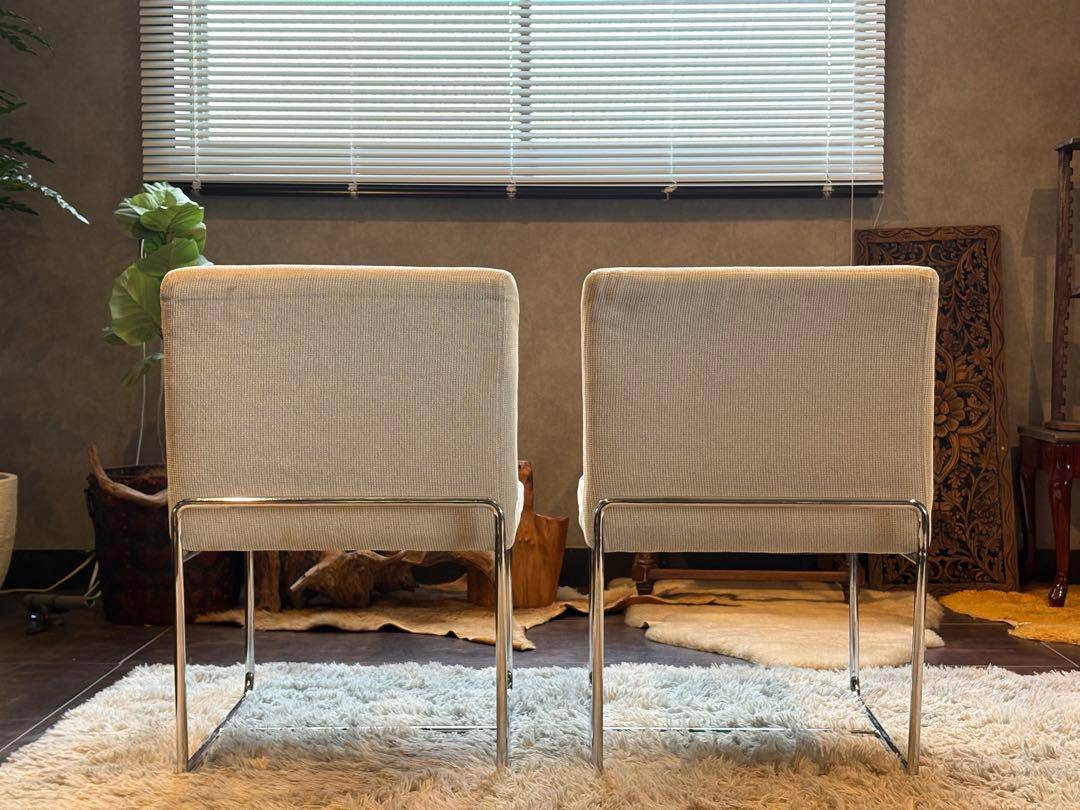 アクタス　ACTUS スチールチェア　ベージュ　ファブリック　シティ　SR