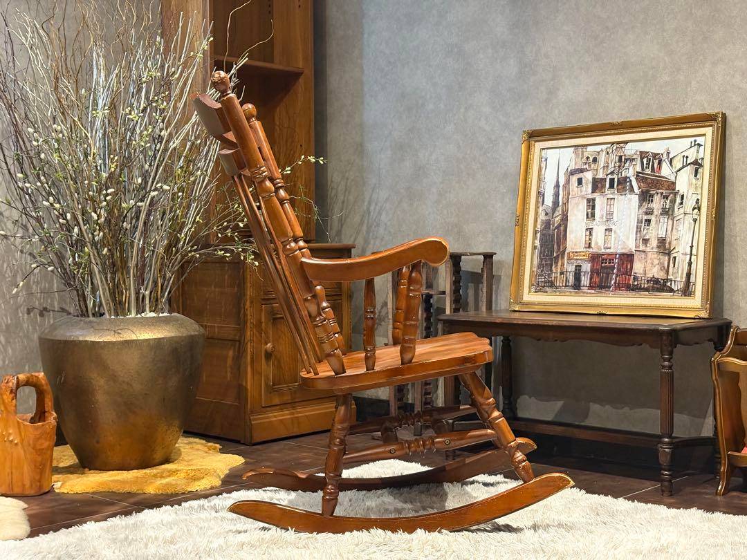 不二貿易　ロッキングチェア　アンティーク　ヴィンテージ　ビンテージ　SZ