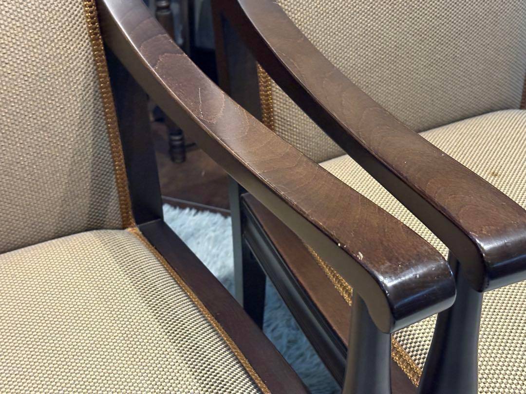 ①ダイニングチェア　アームチェア　アンティーク　ヴィンテージ　ビンテージ　IR