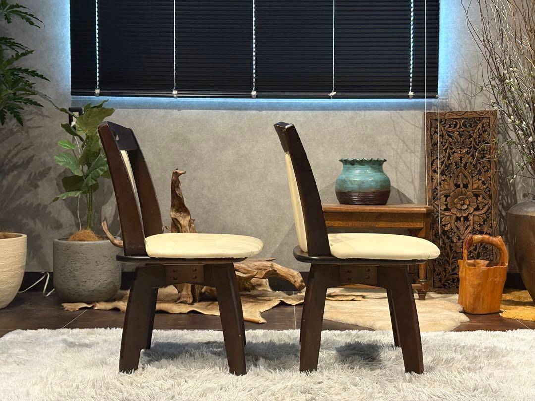 ダイニングセット　回転チェア　スクエアテーブル　省スペース　ニトリ　北欧　YH