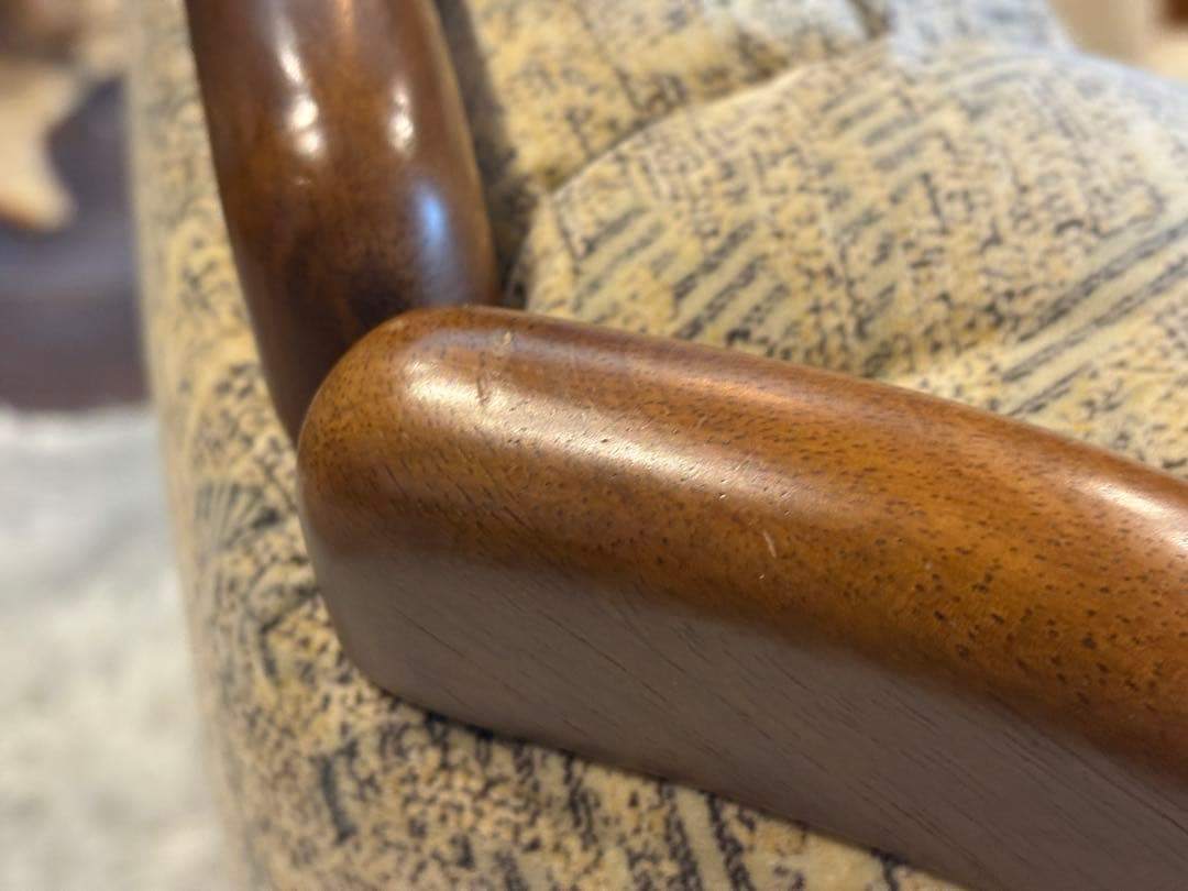 2人掛けソファ 2Pソファ ファブリック生地 アンティーク ビンテージ nZ