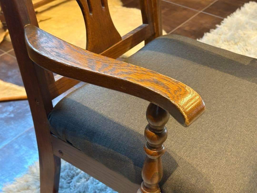 リメイク品　Brugge 三越ブルージュ　アームチェア　肘付き椅子 ny