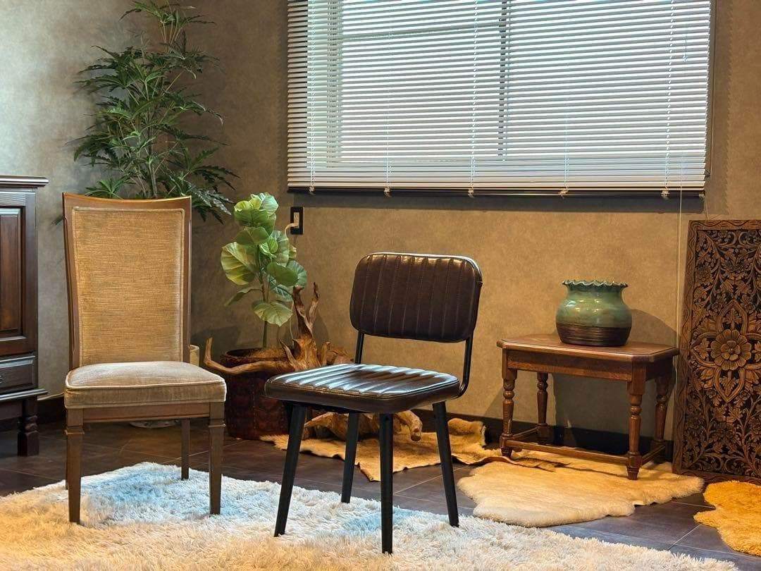 希少　マルニ　maruni ヴィンテージチェア　2脚セット　合皮レザー　IZ