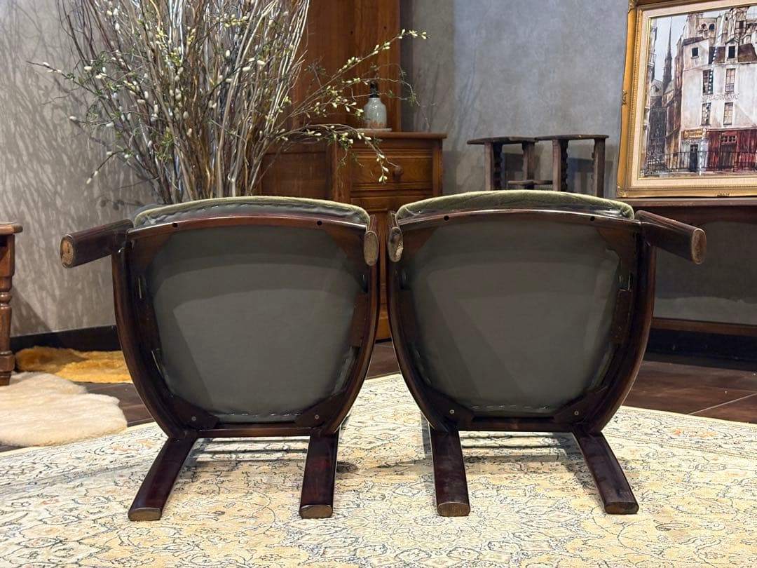 ②karimoku カリモク ダイニングチェア ハイバック リメイクIR