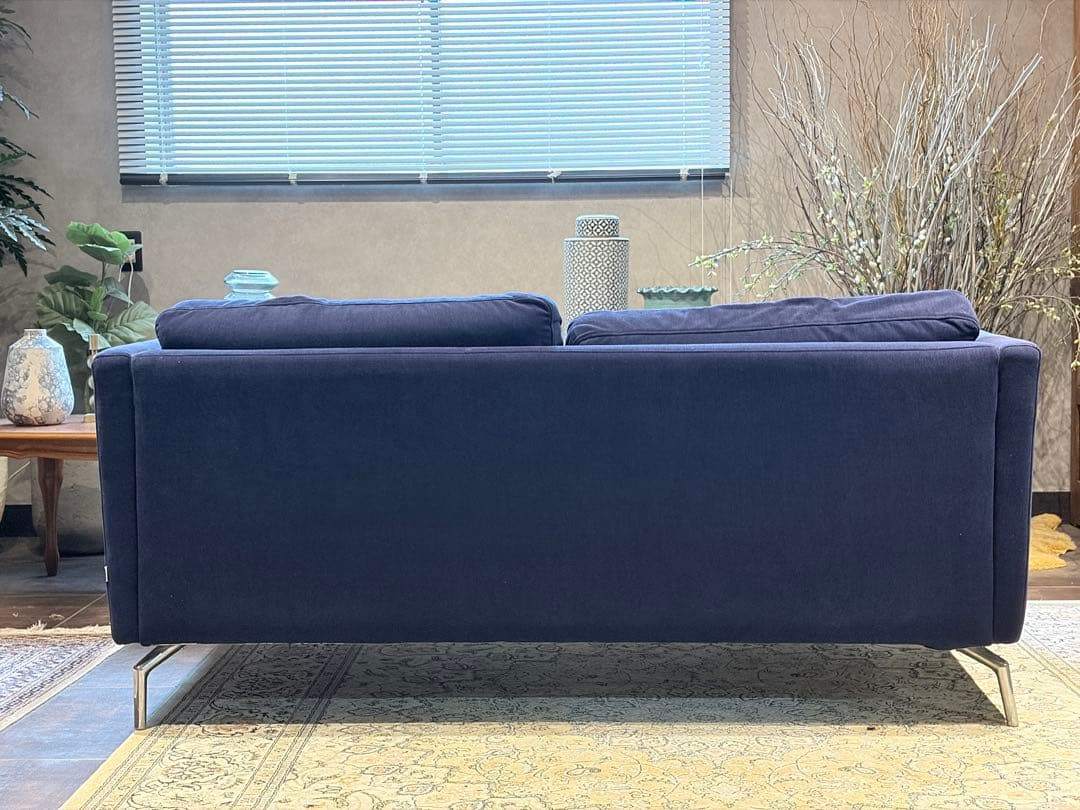 BoConcept　ブルー　2人用　ソファ　ファブリック　モダン　IGZ
