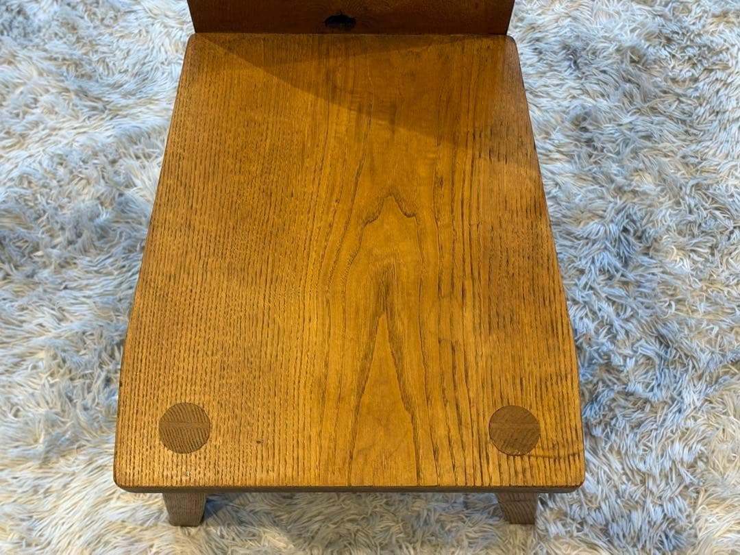 ③ 希少　レトロ　無垢材　ヴィンテージ　カフェ　店舗什器　ハイバックチェア　In